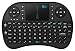 Produktbild iPazzPort Wireless Mini Handheld Tastatur (Keyboard) with Multi Touch Touchpad Work for Raspberry pi / HTPC / Android and Google Smart TV XBMC KP-810-21S (QWERTZ Deutsches Tastaturlayou) (Black)
