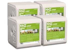 A&G-heute 40kg Leckstein Sheep 4 x 10 kg KNZ Mineralleckstein Mineralstein Salzleckstein Schaf Lamm Lämmer Nutztiere Weiss