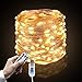 Produktbild Vegkey LED Lichterkette Warmweiß, 10m 100 LED Lichter mit 8 mit USB, LEDs Lichterketten Mit IR Fernbedienung Weihnachten Wasserdichte Dekoration für Hochzeit, Party oder Halloween.
