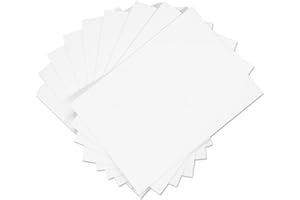 TOP-PINDU White Card Paper 220 GSM A4 Thick Craft Paper - (Pack of 50 Sheets)