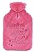 Produktbild Hari Deals Wärmflasche mit weich Plüsch Pelz gestrickt Fleece entfernbar Abdeckung - pink1, Small