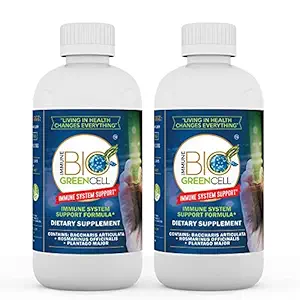Immune Bio Green Cell Protocol for Prevention incl. 2 btl. 8oz. ea. 100% Natural. Immune System Booster