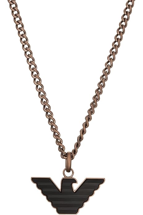 Emporio Armani Necklace for Men , Length: 525mm; Size pendants