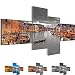 Produktbild Bilder Venedig Italien Wandbild 200 x 100 cm Vlies - Leinwand Bild XXL Format Wandbilder Wohnzimmer Wohnung Deko Kunstdrucke Braun 4 Teilig -100% MADE IN GERMANY - Fertig zum Aufhängen 604341b
