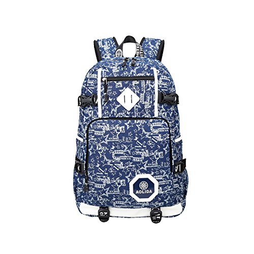 Preisvergleich Produktbild Laptoptasche Wandern Reiserucksack Männer Rucksack Schultasche Leinwand Große Kapazität Multifunktions Reisetasche Laptop Buch Tasche, perfekte Tasche für den täglichen Gebrauch Schule College für Studenten