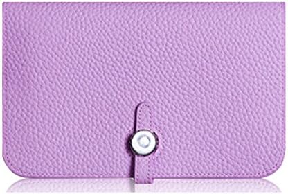 Longzibog Leather 2016 New Women's Purse Organizer Long Wallet Clutch Card Holder Money Clip Light Purple