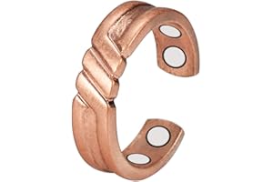 YINOX Bague magnétique en cuivre pour homme et femme (CPR-0954), Cuivre