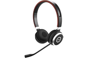 Jabra Evolve 65 Wireless Stereo On-Ear Headset, Dongle USB-A+supporto, Ottimizzato per Microsoft Teams, Prima edizione