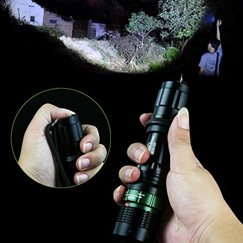 Sidiou Group Super Bright Cree T6 Led Flashlight Forch 900 Lumens 7W Zoomable Torch - 7