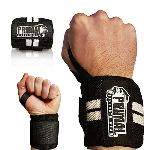 Handgelenkbandage (2er Set) - Wrist Wraps (54cm) für Fitness, Kraftsport, Bodybuilding, CrossFit Training - Bandage für Handgelenk-Stabilität beim Sport