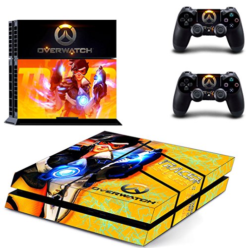 Preisvergleich Produktbild Playstation 4 + 2 Controller Aufkleber Schutzfolie Set - Overwatch (5) / PS4