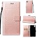 Produktbild LMAZWUFULM Hülle für Sony Xperia XA1 Plus (5,5 Zoll) PU Leder Magnetverschluss Brieftasche Lederhülle Glänzend Elefant Prägung Design von Book style mit Stent-Funktion und Karten Slot Ledertasche Flip Cover für Sony Xperia XA1 Plus Rosa-4