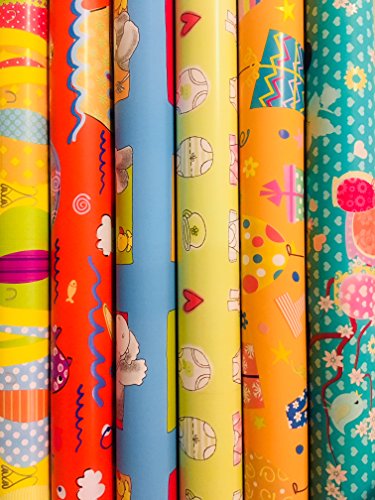 5 Rollos Papel de Regalo 200 x 70 cm (Infantil)