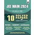 (Old Edition) PW JEE MAIN 2024 January Session-1 (24 Jan-01 Feb) 10 Solved Paper with Video Solutions l PYQ's for Physics, Chemistry, Mathematics