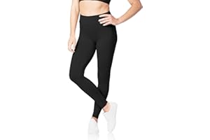 SATINA High Waisted Leggings for Women - Ladies Stretchy Gym and Yoga Leggings, Women's Workout Pants for Comfortable All Day Wear