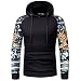 Produktbild Kapuzenpullis Kapuzenpullover Pullover Sweatshirt Herren Sport Hoodie Sweatjacke Winterpullover Heavy Pulli Kaputze Kapuzen Outwear Mantel Strickpullover Sweater Sweatshirt Bluse Hemd Jacken LMMVP (L, Schwarz)