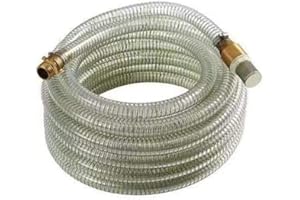 Chm Gmbh 1 Pouces Tuyau D'Aspiration Garniture 20 Mètre Raccord Aspiration Pompe