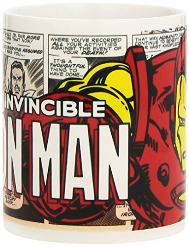 Semic-Distribution-smug014--Mbel-und-Dekoration--Tasse-Marvel-Retro-Serie-1--Iron-Man