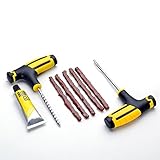 [Uso del producto] Retire el objeto que causa la perforación. Inserte el archivo en el orificio, empuje y tire y raspe el borde, cubra la aguja con un adhesivo de goma y extiéndala en el orificio. Reparar la cuerda en el agujero para sellarla