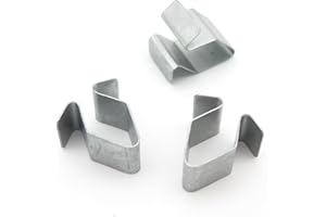 VVO Fasteners- Clip Argento in Metallo. Per Minigonna laterale, Rivestimento del sottoporta. Compatibile con Volkswagen Polo, (10 pezzi)