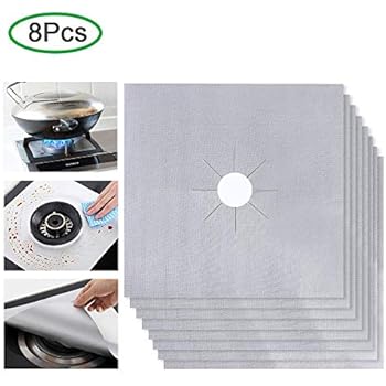 Accessoires Pour Cuisinieres Et Fours Gros Electromenager 8pcs Anti Adhesif Reutilisable Protection Cuisiniere Protection Gaziniere Ballery Plaque De Cuisson A Gaz Protection Decran