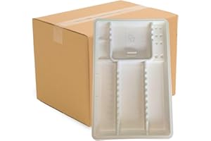 PA GROUP Vassoi Monouso Bianco Zigrinato, Vassoi Usa e Getta per Tattoo, Dentista, Trucchi, Vassoi Monouso Porta Strumenti, Resistenti, Made in Italy (400pz)