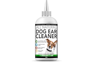 The Healthy Dog Co Nettoyant Oreilles Chien Naturel | Élimine Les Odeurs, Les Démangeaisons et la Suppuration | La Solution la Plus Efficace et Sûre Contre Les Otites et la Levure des Chiens