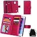 Produktbild Note4 Case, DRUnKQUEEn TM Wallet PU Leather Flip Card Holder Clutch Purse, 2 in 1 Detachable Magnetic Back Cover for Samsung Galaxy Note 4