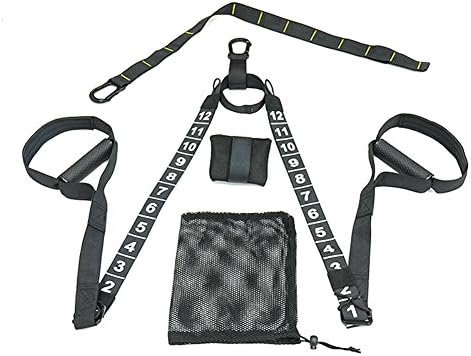 Mia Nbaoshu High Performance/Ultra Lightweight and robust 90004019 Suspension Sling Trainer Trainer/A Wide Variety of Training Methods and Fitness Modelling Kit Anytime and Anywhere