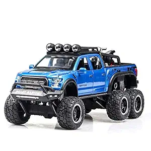 FidgetGear 1:32 Alloy Car Model High Class SUV Doors Open Excellent Performance with Light Sound Design Delicate Collection Blue