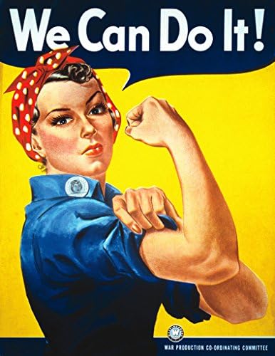 We Can Do it Classic, Strong Female Cool, Poster Print in All Sizes-A3