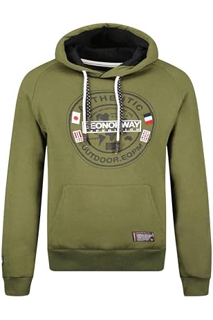 Felpa Con Cappuccio Geographical Norway Uomo – In Poliestere, Comoda, Lavabile In Lavatrice