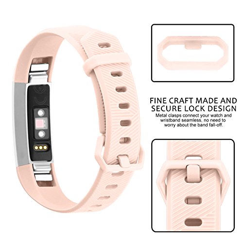 AdePoy Armband für Fitbit Alta und Fitbit Alta HR, TPU Silikon Verstellbare Ersatz-Sportbänder für Fitbit Alta/Alta HR - 3
