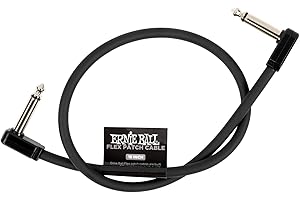 Ernie Ball Flex Patch Cable 46 cm - Negro - Único