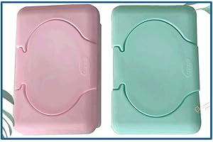 SUCHUANGUANG Dispensador de toallitas, Caja de Almacenamiento de pañuelos, Estuche para Escritorio, dispensador de toallitas húmedas, Soporte con Tapa, dispensador de toallitas