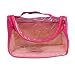 Prettykrafts Multipurpose Vanity Case - Travel Organizer - Make-up Accessories Cosmetics Bag in Transparent PVC for Ladies - Pink RS.230.00