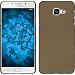 Produktbild PhoneNatic Case für Samsung Galaxy A5 (2016) A510 Hülle gold gummiert Hard-case für Galaxy A5 (2016) A510 + 2 Schutzfolien