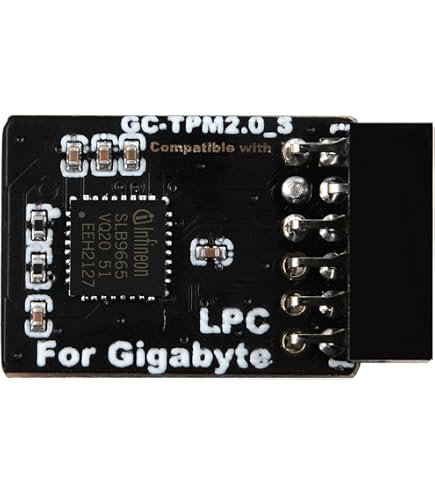 Gintai TPM 2.0 Modulo SPI 12Pin Per Schede Madri MSI AMD B550/B650/X570S/X670/A520M – Chip Infineon SLB9670, Compatibile MS-4462 - 5