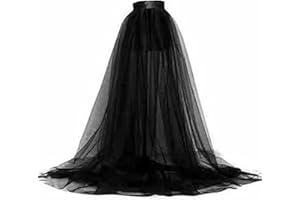 SANSIWU Langer Damen-Tüllrock, Maxirock, Netzstoff, für Hochzeit, Party, Cocktailkleid, Abschlussball, sexy Überrock