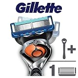 Gillette Fusion Proglide Flexball Rasoio da Uomo, 1 Manico + 1 Lametta, 5 Lame di Precisione, Compatibile con Tutte le Testine di Ricambio Fusion