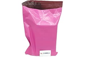 CHAWLA Mailing Bags Colour | Color Self Seal Poly Mailers for Postage, Parcels, and More | 50 Bags | 60 microns | (250mm x 350mm - 10 x 14, Pink)
