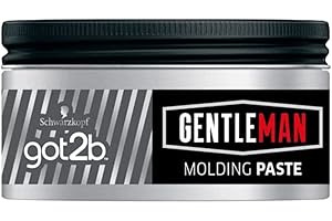 Schwarzkopf Got2b Gentleman Molding Paste, Cera per Capelli da Uomo, Media Tenuta, Finish Naturale, Anti Secchezza, Fragranza Intensa, 100 ml