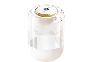 BYONGCHO Humidifier for Bedroom, 2.2L Humidifier Cool Mist,20 Hours Runtime, Quiet 22dB, Colorful Warm Night Light, Humidifiers for Home, Baby Nursery & Plants Auto Shut-off and Easy Top Fill