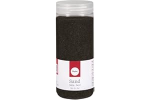 RAYHER HOBBY Rayher 39339576 Sand, fein, 0,1-0,5mm, Dose 475ml, schwarz