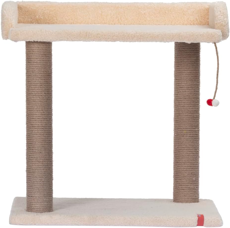 PUGALO Platform Oturaklı MELODY Model Kedi Tırmalaması (Krem)