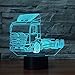 Produktbild 3D lkw - fahrzeug Optische Illusions-Lampen, Tolle 7 Farbwechsel Acryl berühren Tabelle Schreibtisch-Nachtlicht mit USB-Kabel für Kinder Schlafzimmer Geburtstagsgeschenke Geschenk