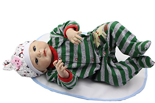 23 Inch Reborn Baby Doll Full Body Vinyl Realistic New Born Girl Baby Toyt With Free Pacifier Magnet