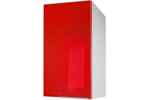 BERLIOZ CREATIONS Berlioz créations – Mueble bajo de Cocina con Puerta, Otros, Rojo Brillante, 30 x 33