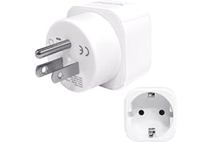 AMOBON USA Adapter Stecker Reiseadapter Steckdosenadapter: Typ B Steckdosen Reisestecker für Mexiko Thailand Kanada Philippinen - Deutschland zu Amerika Reise Netzadapter - 1 Stück