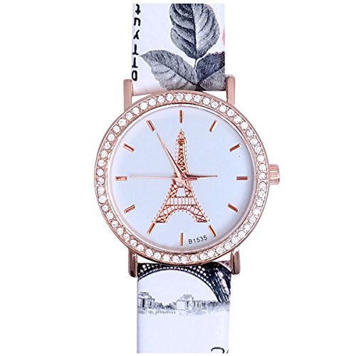 Super Drool Shimmer Eiffel ST2444_WT_WHITE Watch